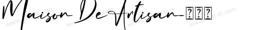 Maison De Artisan字体转换